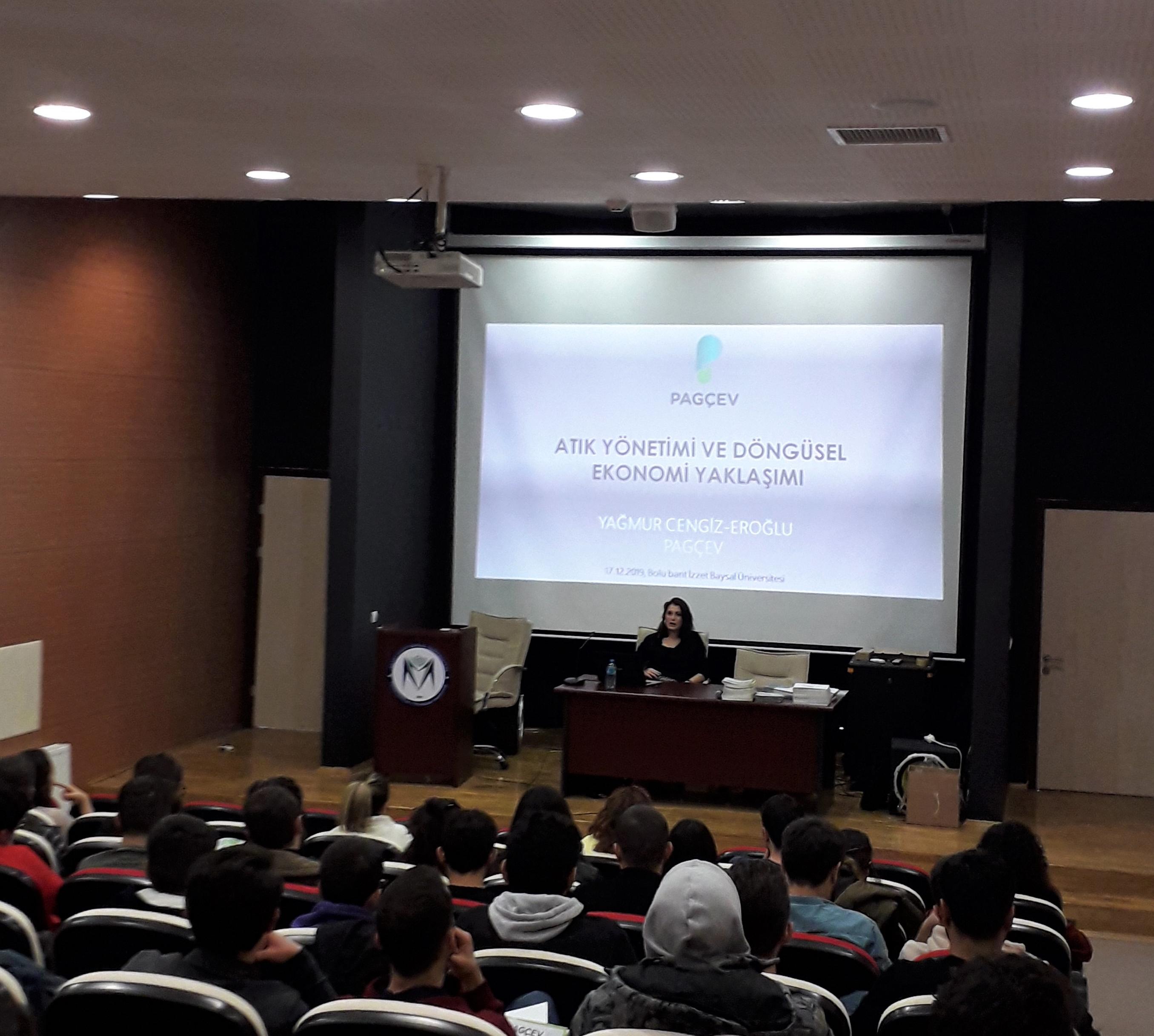 Abant İzzet Baysal Üniversitesi Çevre Mühendisliği Bölümü Öğrencileri ile Bir Araya Geldik